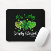Nicht Glücklich Einfach Gesegnet Christlicher Sham Mousepad (Mit Mouse)