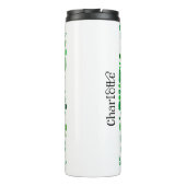 Nicht glücklich, einfach gesegnet Cross Graphic Thermosbecher (Rückseite)