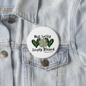 Nicht glücklich, einfach gesegnet Lucky Charm St P Button (Beispiel)