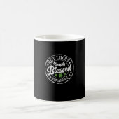 Nicht glücklich einfach gesegnet St Patricks Day F Kaffeetasse (Mittel)