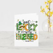 Nicht glücklich einfach gesegnet St Patricks Day F Karte (Gelbe Blume)