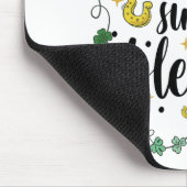 Nicht glücklich, einfach gesegnet St Patrick's Day Mousepad (Ecke)