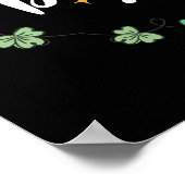 Nicht glücklich, einfach gesegnet St Patrick's Day Poster (Ecke)
