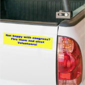 Nicht glücklich mit Kongreß? Feuern Sie sie ab Autoaufkleber (Auf Lkw)