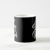 Nicht glücklich, nur gesegnet Clover Kleeblatt St Kaffeetasse (Mittel)