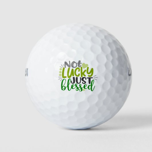 Nicht glücklich, nur gesegnet golfball (Vorderseite)
