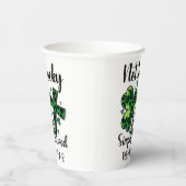 Nicht glücklich, nur gesegnet pappbecher (Rechts)