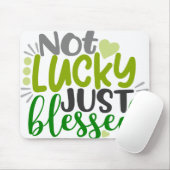 Nicht glücklich, nur gesegnet QUOTE Mousepad (Mit Mouse)
