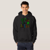 Nicht glücklich, nur gesegnet, St. Patrick's Day C Hoodie (Vorne ganz)