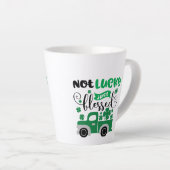 Nicht glücklich, nur gesegnet, St. Patrick's Day C Milchtasse (Rechte Ecke)