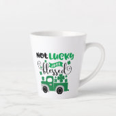 Nicht glücklich, nur gesegnet, St. Patrick's Day C Milchtasse (Rechts)