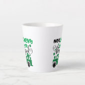 Nicht glücklich, nur gesegnet, St. Patrick's Day C Milchtasse (Vorderseite)