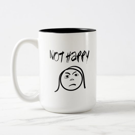 Nicht glückliche Tasse (Links)