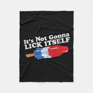 Nicht Gonna Lick sich selbst Funny Popsikel 4. Jul Fleecedecke