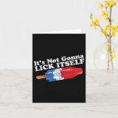 Nicht Gonna Lick sich selbst Funny Popsikel 4. Jul Karte (Gelbe Blume)