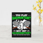 Nicht Goodminton Racket Shuttle Hobby Badminton Pl Karte (Gelbe Blume)