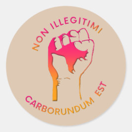 NICHT (Gradient) Runder Aufkleber