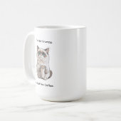 Nicht Grumpy Cat Humor Kaffeetasse (Vorderseite Links)