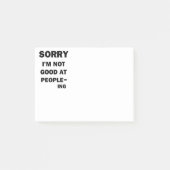 Nicht gut an den Leuten - Ing Post-it Klebezettel (Vorderseite)