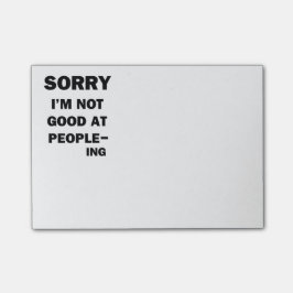 Nicht gut an den Leuten - Ing Post-it Klebezettel