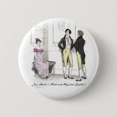 Nicht gut genug, Jane Austen Pride & Prejudice Button (Vorderseite)