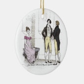 Nicht gut genug, Jane Austen Pride & Prejudice Keramik Ornament (Rechts)