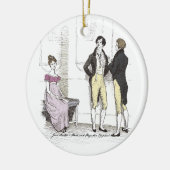 Nicht gut genug, Jane Austen Pride & Prejudice Keramik Ornament (Links)
