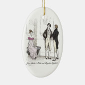 Nicht gut genug, Jane Austen Pride & Prejudice Keramikornament (Rechts)