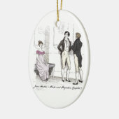 Nicht gut genug, Jane Austen Pride & Prejudice Keramikornament (Links)