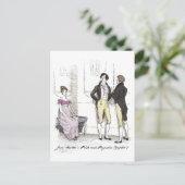 Nicht gut genug, Jane Austen Pride & Prejudice Postkarte (Stehend Vorderseite)