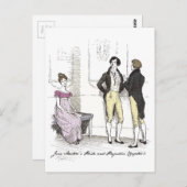 Nicht gut genug, Jane Austen Pride & Prejudice Postkarte (Vorne/Hinten)