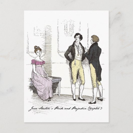 Nicht gut genug, Jane Austen Pride & Prejudice Postkarte (Vorderseite)