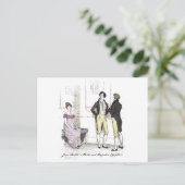 Nicht gut genug, Jane Austen Pride & Prejudice Postkarte (Stehend Vorderseite)