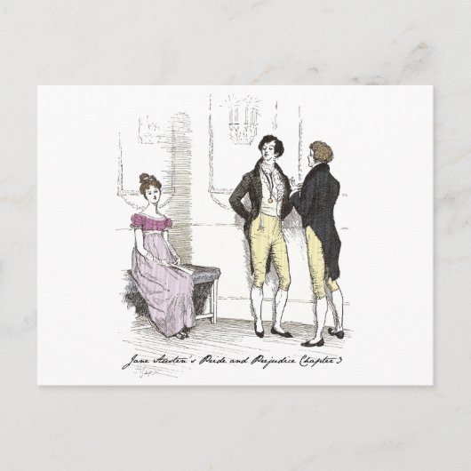 Nicht gut genug, Jane Austen Pride & Prejudice Postkarte (Vorderseite)