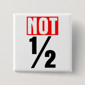 Nicht halb button (Vorderseite)