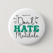 Nicht Hass-Message-Design Button (Vorderseite)