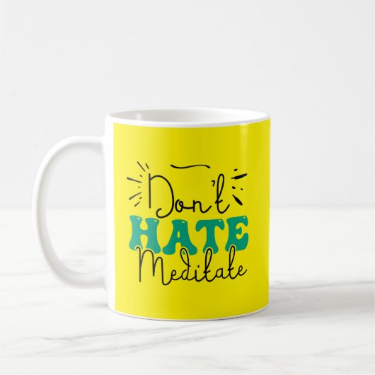 Nicht Hass-Message-Design Kaffeetasse (Links)