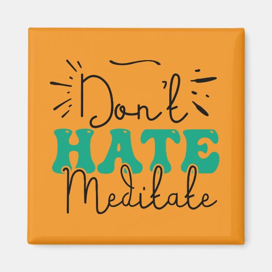 Nicht Hass-Message-Design Magnet (Vorne)