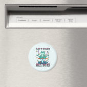 Nicht hassen, meditieren - Frosch und Blume mediti Magnet (In Situ (Geschirrspüler))