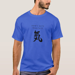 Nicht hassen, meditieren, Funny Yoga Meditation 'Q T-Shirt