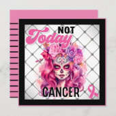 Nicht heute _ Brustkrebs Feiertagskarte (Vorne/Hinten)
