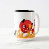 Nicht heute Chamuko Satan nicht heute Zweifarbige Tasse (VorderseiteRechts)