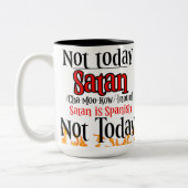 Nicht heute Chamuko Satan nicht heute Zweifarbige Tasse (Links)