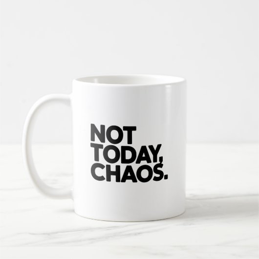 Nicht heute, Chaos Lustiger Krankenpfleger- oder L Kaffeetasse (Links)