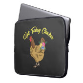 Nicht heute Clucker Laptopschutzhülle (Vorderseite Links)