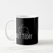Nicht heute Crazy Cat S Graphic Niedlich Funny Kaffeetasse (Links)