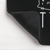 Nicht heute Crazy Cat S Graphic Niedlich Funny Mousepad (Ecke)