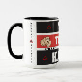 Nicht heute Crazy Karen, psychische Krankheit Tasse (Links)