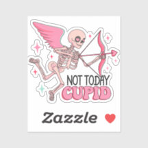 Nicht heute Cupid! Anti-Valentine Skelett