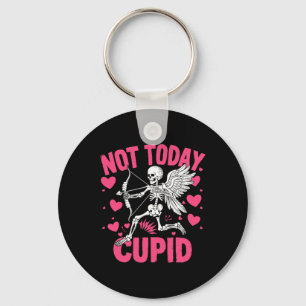 Nicht heute Cupid Lustiger Cupid Skelett Anti Vale Schlüsselanhänger